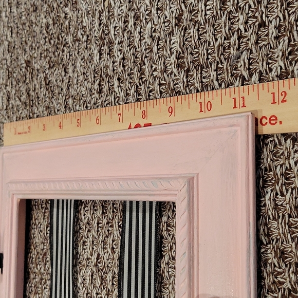 French Inspired Shabby Chic Hair Jewelry Holder Black White Pink - Picture 10 of 13